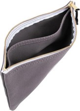Klein Tools 55578 Zipper Bag with Divider, No. 10 Canvas, 7-Inch x Gray