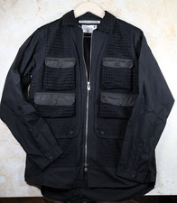 Giacca camicia bianca stile alpinismo militare (taglia 2 JPN) nuova con etichette prezzo consigliato £ 330