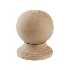 Wood Finials DIY Crafts Unfinished Decorative Wooden Bed Post Finials for Cur...