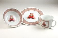 Child Cup, Bowl and Plate Teddy Bear Set