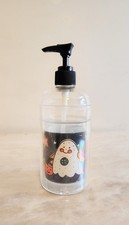 Halloween Ghost/Pumpkin/Bat Glittery Plastic soap dispenser