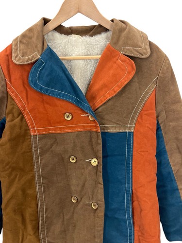 Vintage60s 70s Haedke Suede Colorful Hippie Boho Jacket Women’s Medium - Picture 3 of 9
