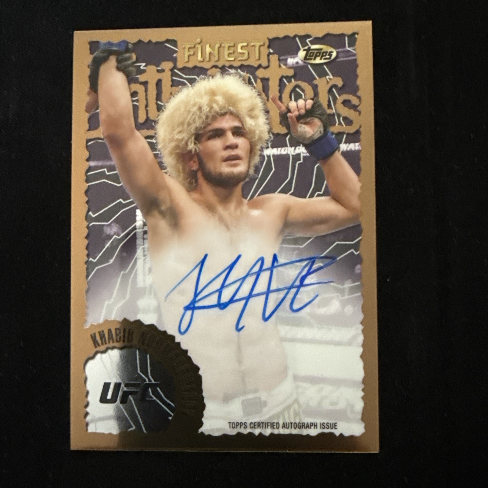 2024 Topps Finest UFC Khabib Nurmagomedov Intimidators Auto