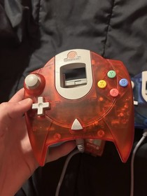 Sega Dreamcast Red and Blue Controller With Matching VMU Great Condition