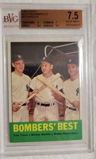 1963 Topps Bombers Best #173 / BVG 7.5 Near Mint+ /  Tresh/Mantle/Richardson