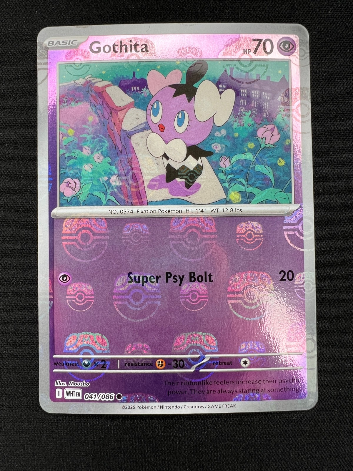 Gothita #041/086 - Master Ball - Pokemon White Flare - Near Mint English