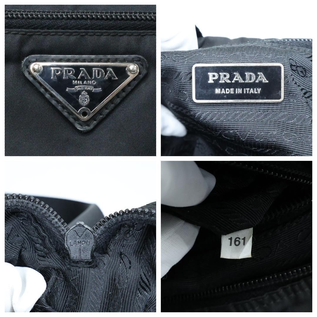 Excellent Condition PRADA Shoulder Bag Camera Bag Triangle Logo White Tag Black thumbnail 12