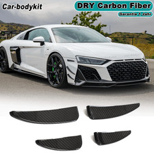 DRY Carbon Front Flaps Flossen Canards Spoiler Splitter Für Audi R8 V10 GT 22UP