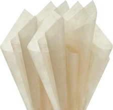 PATIKIL 22.8"x22.8" Flower Wrapping Paper, 20 1 Count (Pack of 10), Khaki 