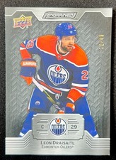 2023-24 Upper Deck UD ENGRAINED - LEON DRAISAITL - Ebony Parallel SP #12/49