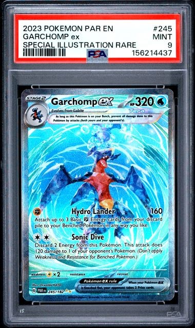 Garchomp Ex 245 Special Illustration Rare - Pokemon Par En-Paradox Rift PSA 9