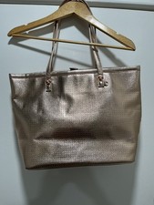 Disney Parks Tote Diaper Bag Rose Gold Mickey Minnie Mouse Icon Flair Purse