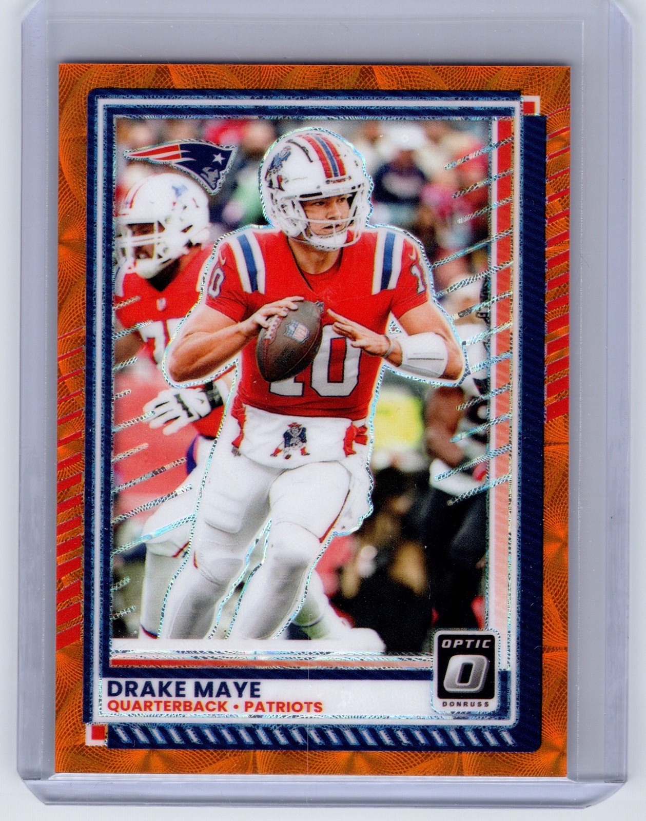2025 Panini Donruss Optic Drake Maye Orange Scope SP /79 🔥 PATRIOTS #47