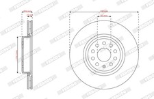 FERODO DDF3101C Bremsscheibe für CUPRA,VW