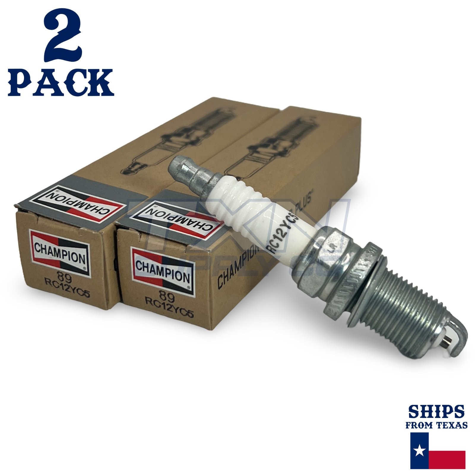 Champion 89 Copper Plus Spark Plug RC12YC5 - 2 Pack