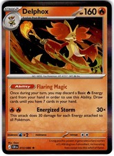 Pokémon Delphox 13/86 Chaos Rising Holo NM
