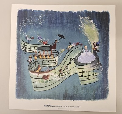 WALT DISNEY RECORDS Legacy Collection Sampler 12x12 Art Print High Quality Paper