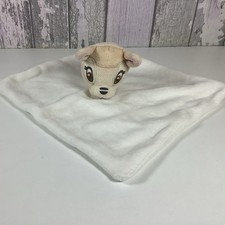 George Disney Bambi Cream Brown Baby Comforter Snuggle Blanket Fleece Blankie