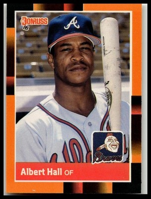 Albert Hall 1988 Donruss Baseball's Best Baseball Atlanta Braves
