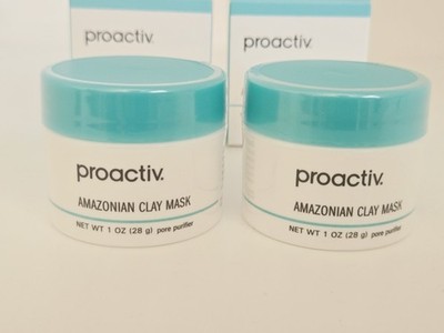 Lot Of 2 Proactiv Amazonian Clay Mask Pore Purifier 1 oz Ea Travel Sz New/Sealed