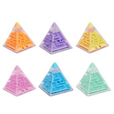 Pyramid Maze 3D Gravity Memory Puzzle Toy Portable Educational Brain