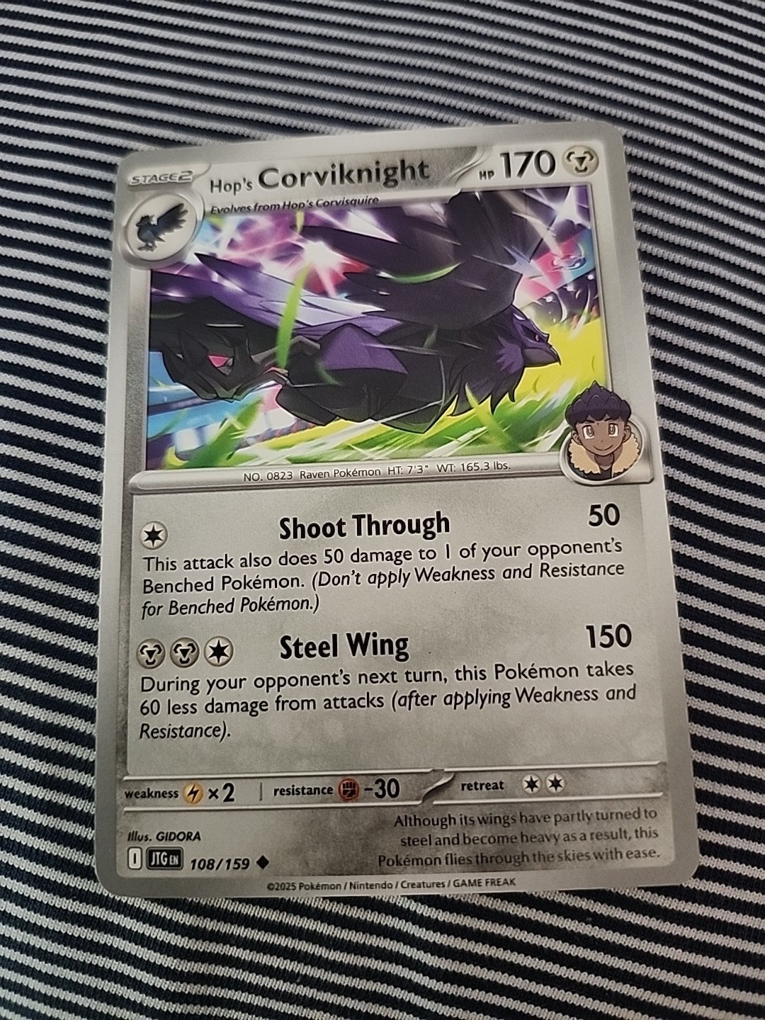 Pokemon Card TCG Hop's Corviknight 108/159 Journey Together Regular NM