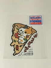B-Side Label Sticker Neko cat pizza slice Waterproof US SELLER