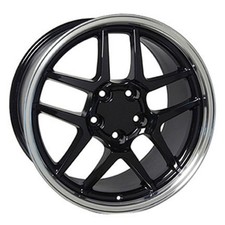 Black Wheel 17x9.5 Wmachd Lip For 1993-2002 Chevy Camaro - Owh0088