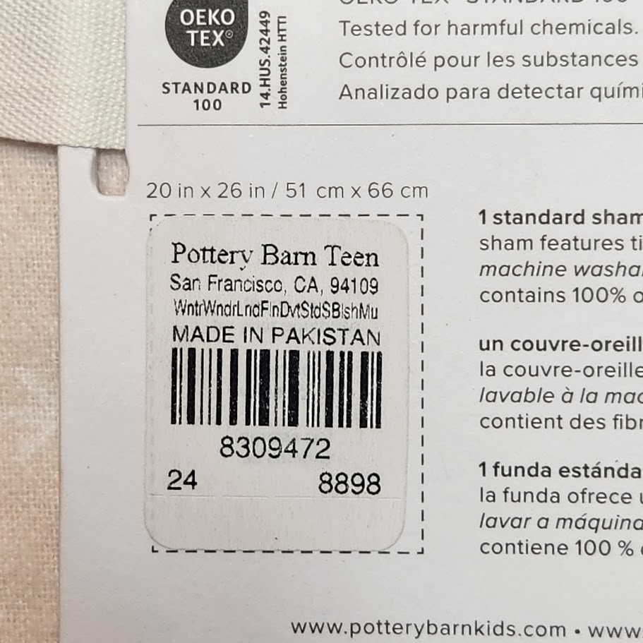 Pottery Barn Teen WINTER WONDERLAND Set Twin Duvet Cover and Standard Sham NIP