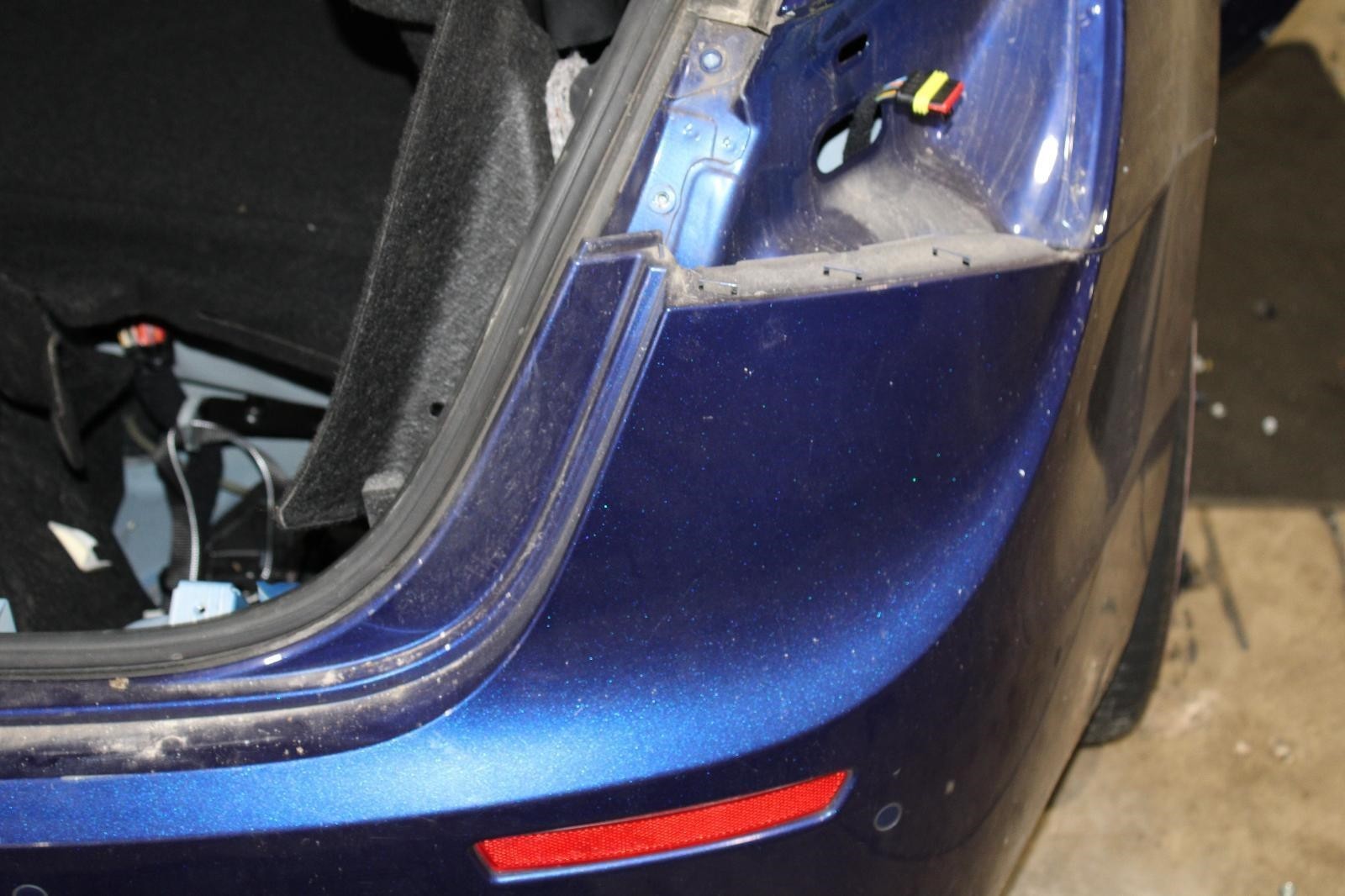 Maserati Ghibli 2014-2017 Rear Rear bumper Blue