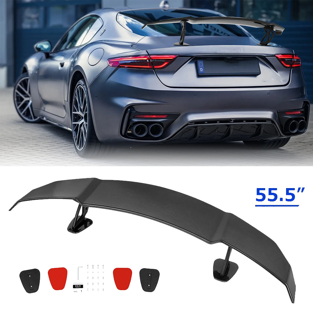 Rear Trunk GT Wing Racing Spoiler Carbon Lip For Maserati GranTurismo
