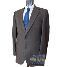 VTG 70s Johnny Carson Men 40R Blazer Sport Coat Lightweight 1/2 Cast Brown EUC