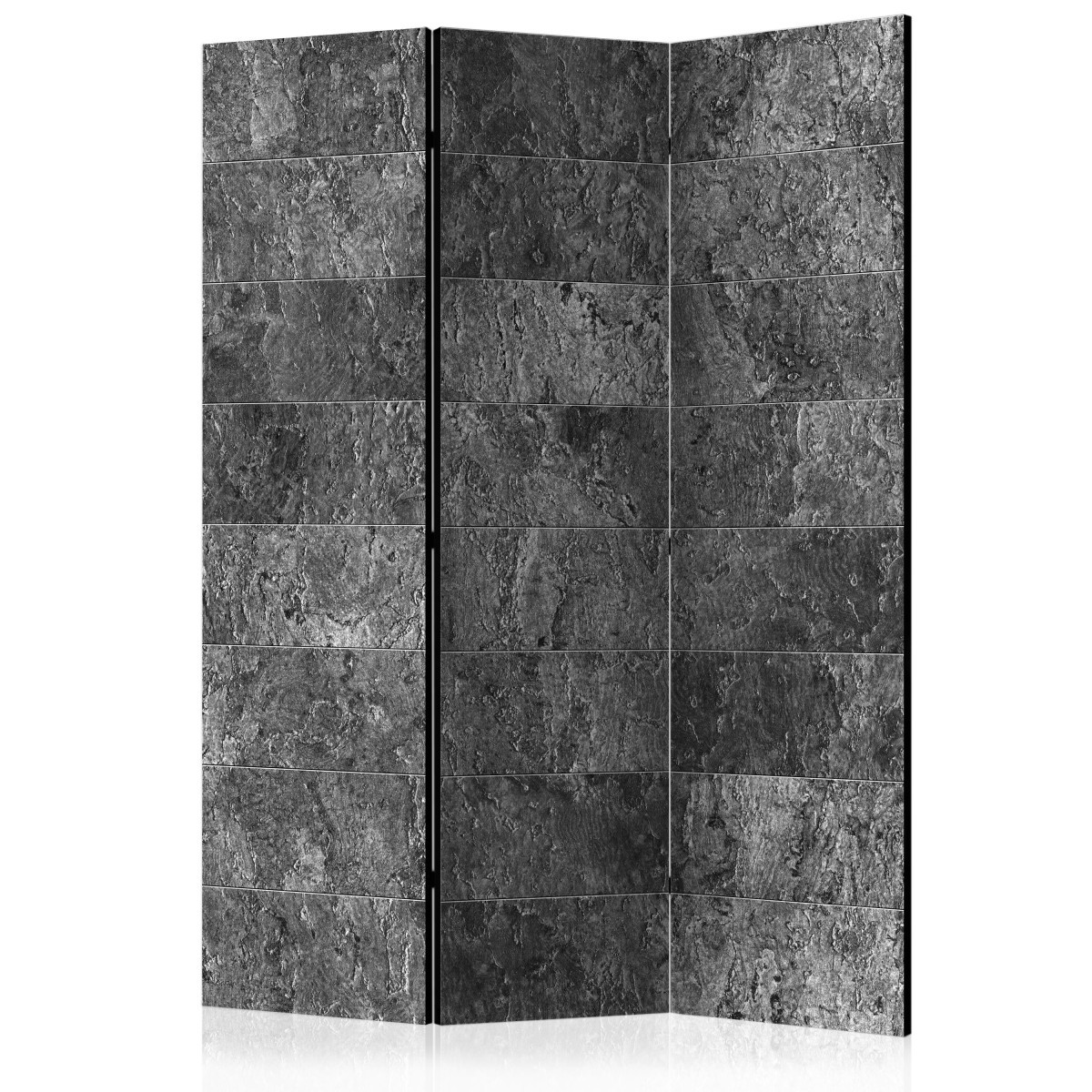 Paravent 3 volets Shade of Grey 135x172 cm en bois et toile imprimée