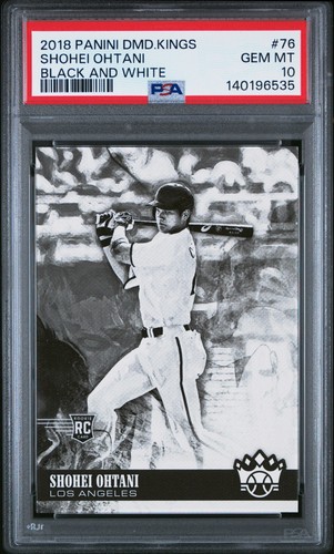 SHOHEI OHTANI 2018 Panini Diamond Kings 76 Black & White Variation ROOKIE PSA 10