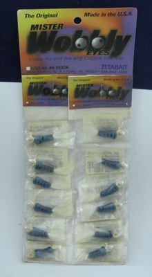 Zetabait WC322W-12 Mr Wobbly Auge Weiß Bluewht 0.9ml Crappie Jig Karte 12
