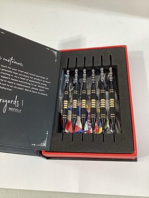 Wefly professional darts  6 pack black and gold