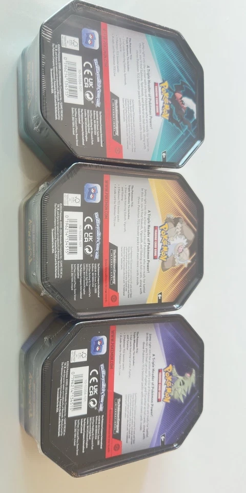 Pokemon TCG  Slaking,Tyranitar & Darkrai - Lot Of 3 New Sealed Collectors Tins - Image 3 of 4