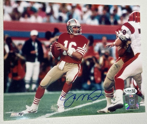 Joe Montana Signed 8x10 Photo JSA Certified San Francisco 49ers