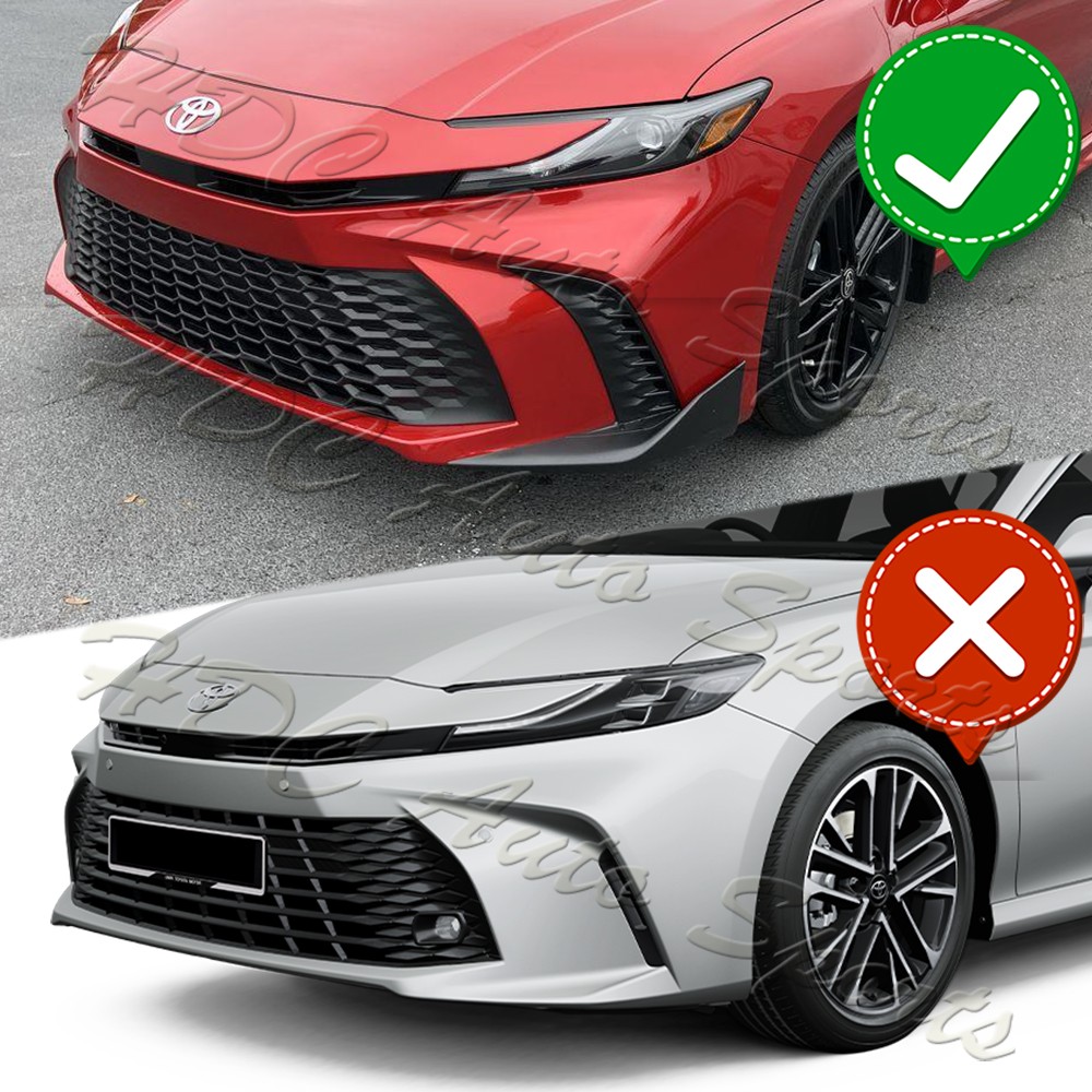 For 2025-2026 Toyota Camry SE XSE Painted BLK Front Bumper Lip