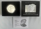 2023 W Silver American Eagle Coin Uncirculated and Burnished with Box and COA