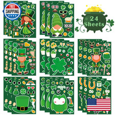 OHOME St. Patrick's Day Stickers - Shamrock Decor, Crafts, Party Favors, Kids Gi