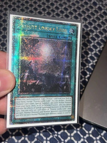 Yugioh Primite Lordly Lode ROTA-EN058 Quarter Century (QCSR) (Euro) NM - Picture 3 of 6