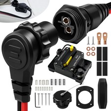 1865120 MKR-28 Trolling Motor Plug and Receptacle  MKR-27 60 AMP black