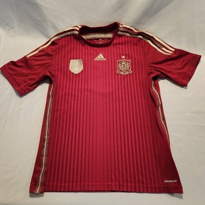 Adidas Spain 2014 World Cup Home Jersey 2010 FIFA Champion No. 9 Fernando Torres