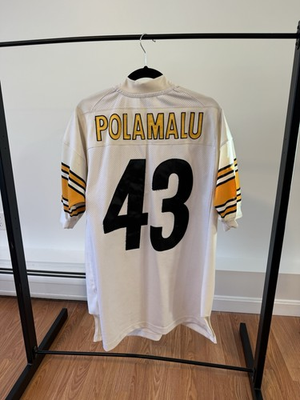#ad Authentic Pittsburgh Steelers Troy “Head amp; Shoulders” Polamalu NFL Jersey $48.50