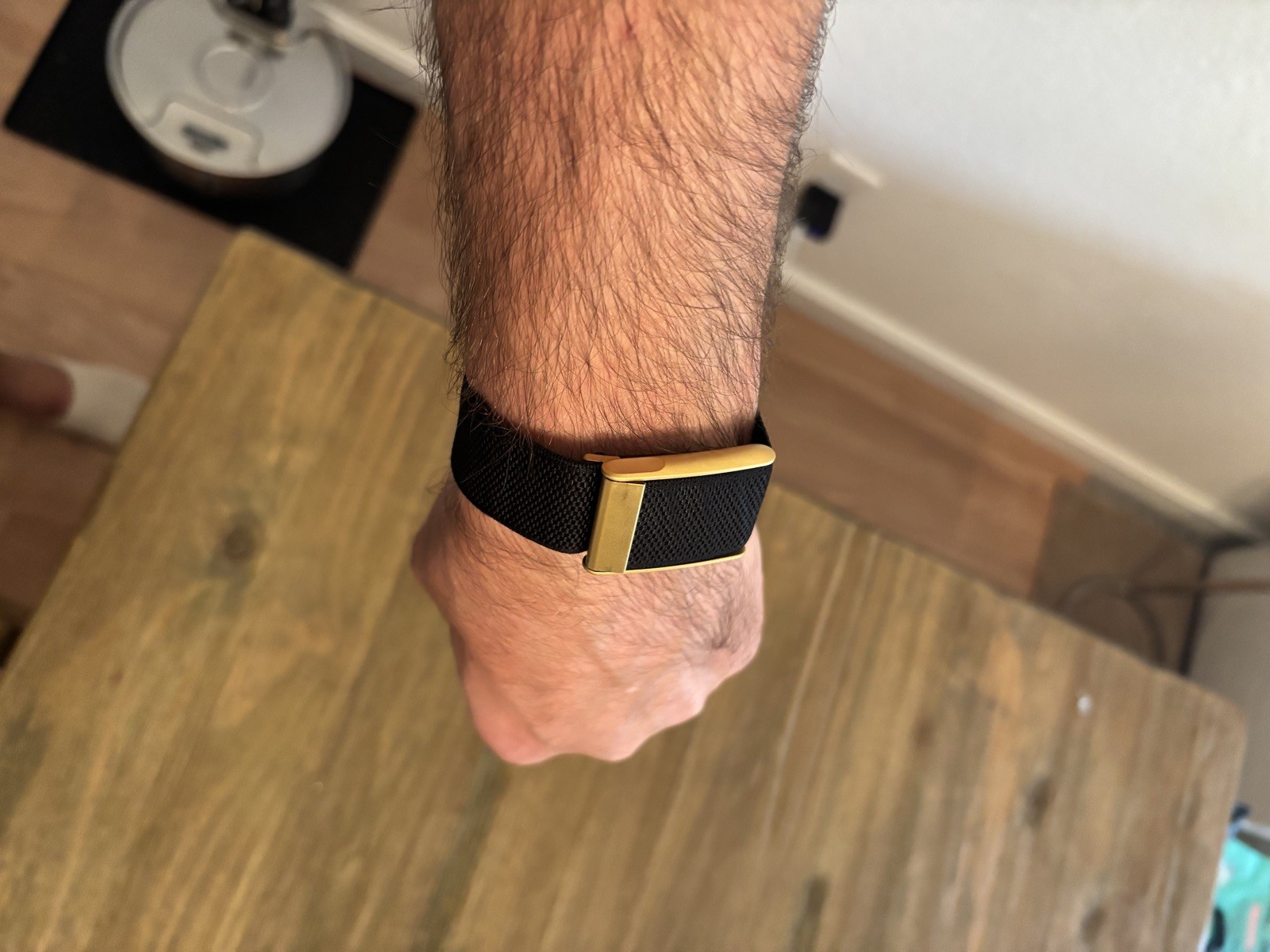 New WHOOP MG /5.0 Black Band with Gold Clasp/hook/link. One/peak/life