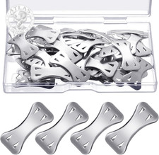 Tondiamo 50 Pieces Elastic Bandage Clips Only Bandages Wrap Clips Metal Aluminum