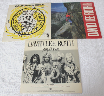 DAVID LEE ROTH (3 x 12'' Promo Vinyl)  California Girls/Like Paradise/Yankee Rose