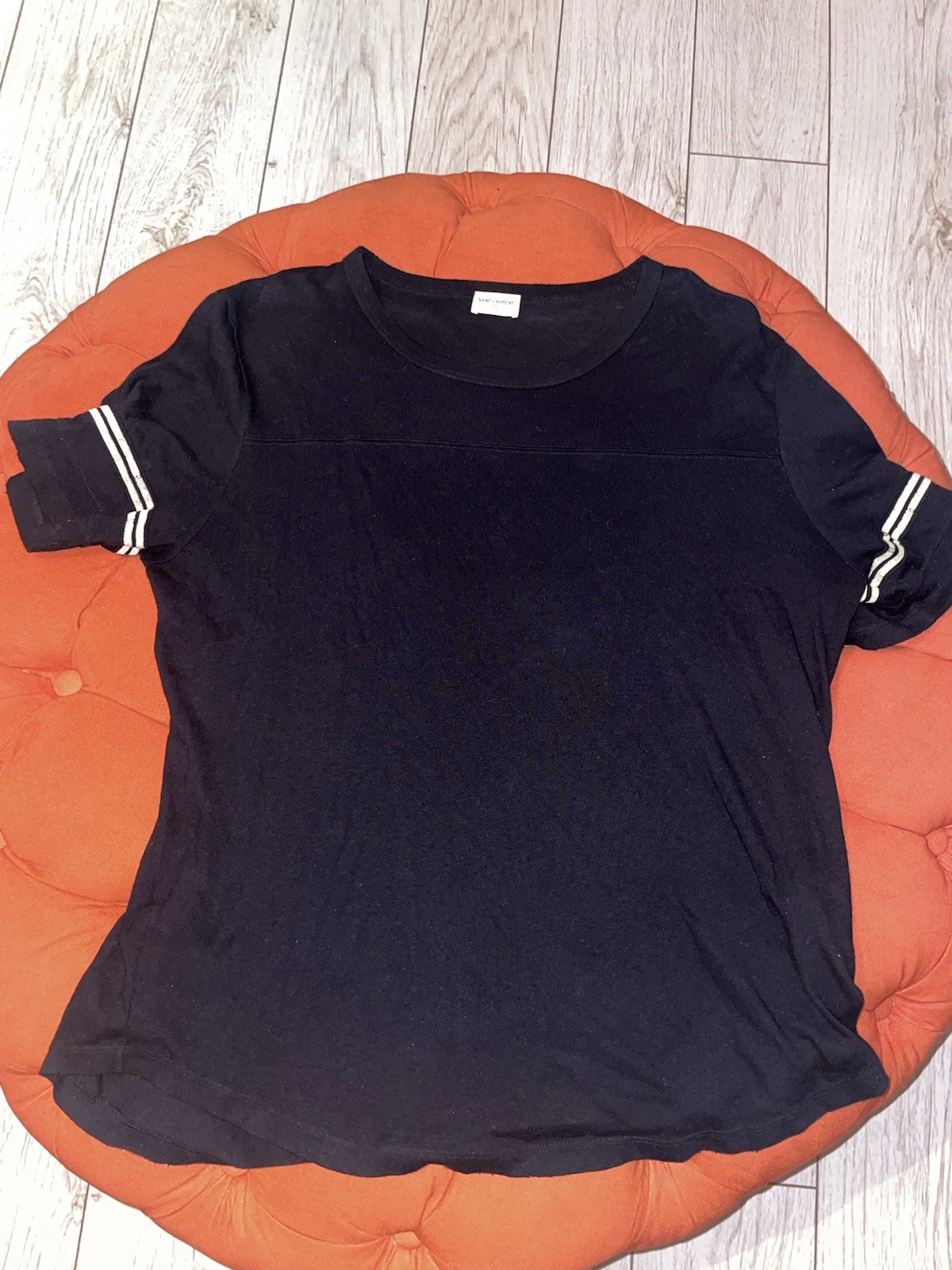 T shirt Saint Laurent Signature Logo Nera Medium Autentica