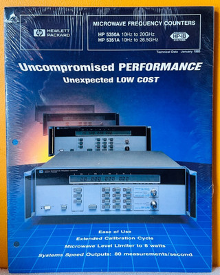 HP Models 5350A/5351A Microwave Frequency Counters Technical Data Manual.